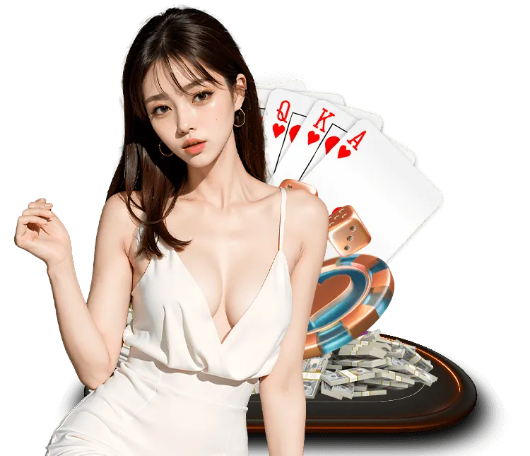 Bàn poker trực tuyến với chip và bài
